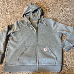 Carhartt Heather Green Full-Zip Hoodie